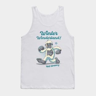 Cheerful Yeti Christmas Tank Top